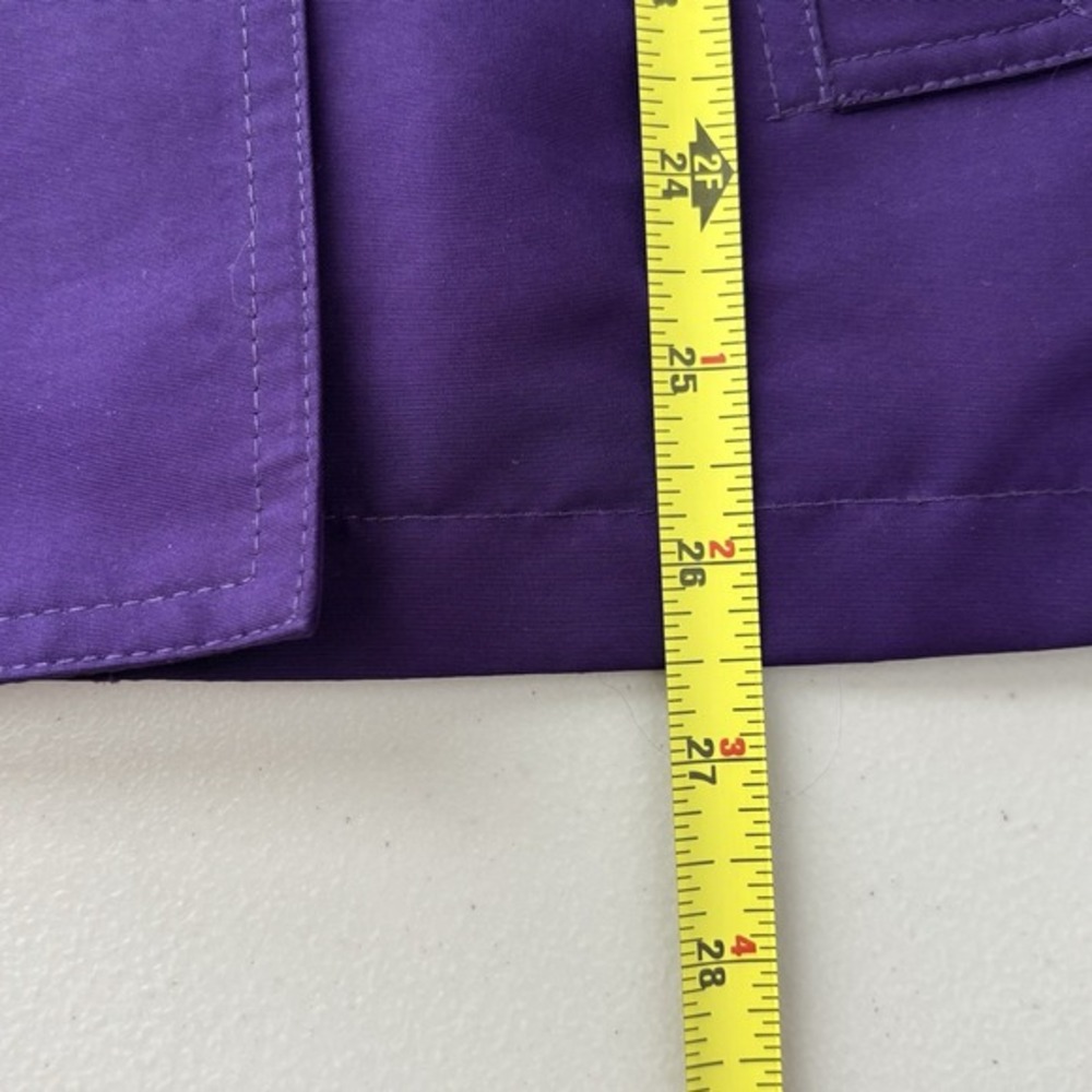 Lauren Ralph Lauren LRL Womens Double Breasted Pea Coat Purple XL‎ Rain Classic - Picture 12 of 13